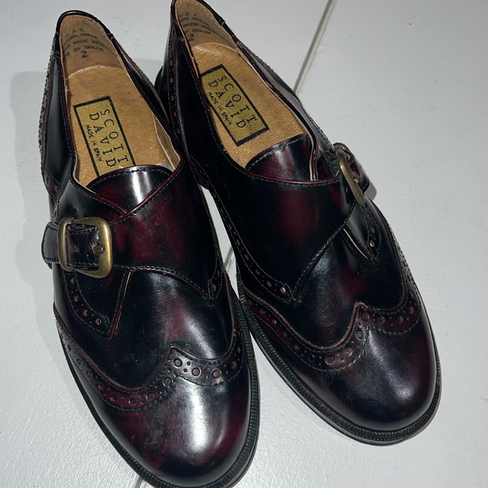 Scott David made in Spain boys, Oxford buckle shoes, size 2